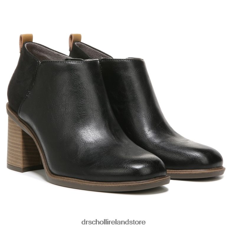 Dr. Scholl's Unisex Roxanne Block Heel Ankle Boot Black Synthetic 4VH42H246
