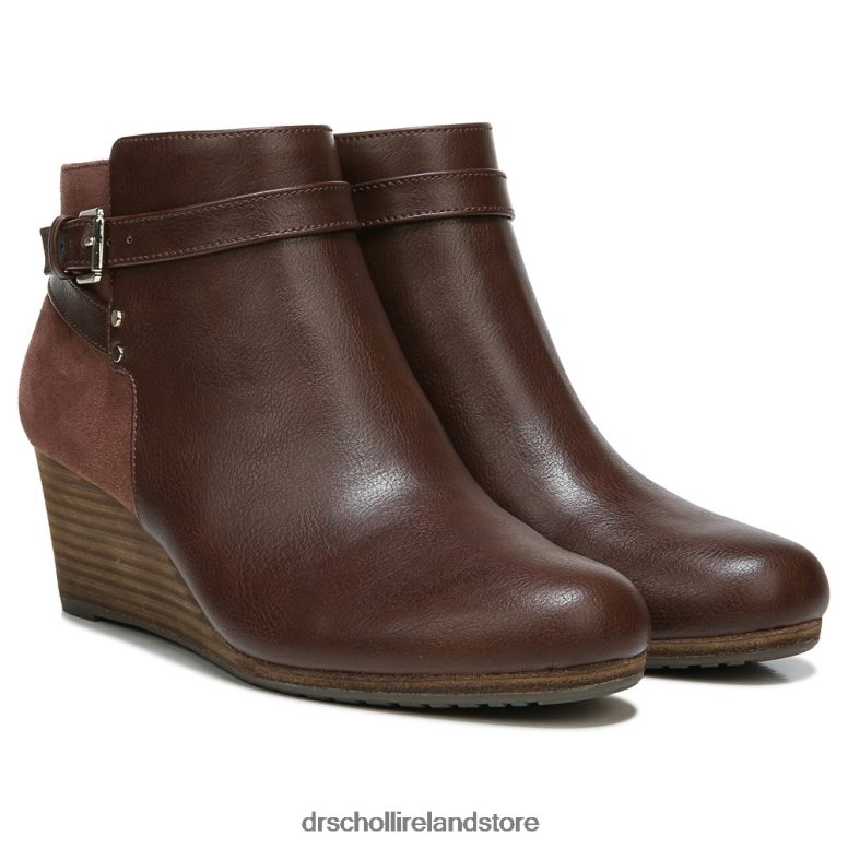 Dr. Scholl's Unisex Double Wedge Bootie Copper Brown 4VH42H127