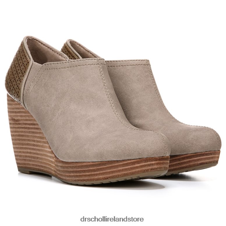 Dr. Scholl's Unisex Harlow Wedge Bootie Taupe 4VH42H148