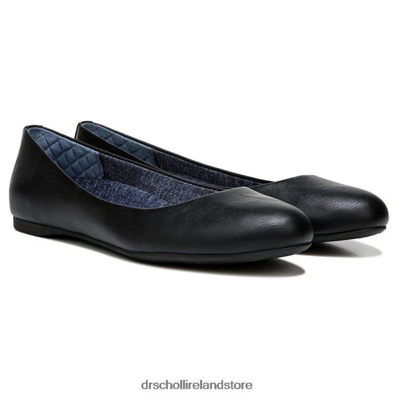 Dr. Scholl's Unisex Giorgie Memory Foam Flat Black Smooth 4VH42H176