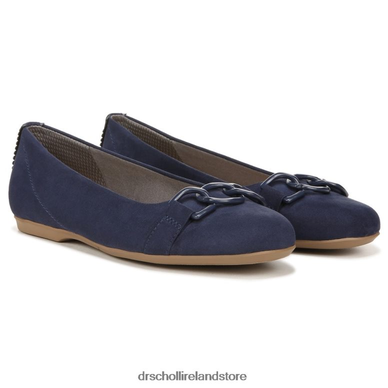 Dr. Scholl's Unisex Wexley Adorn Ballerina Navy Fabric 4VH42H97
