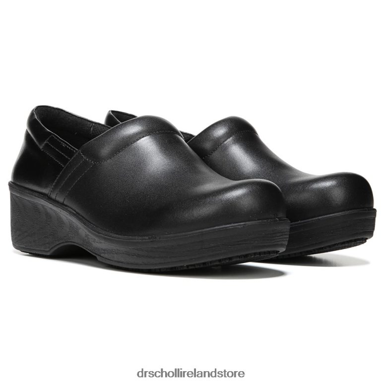 Dr. Scholl's Unisex Dynamo Slip Resistant Clog Black Leather 4VH42H153