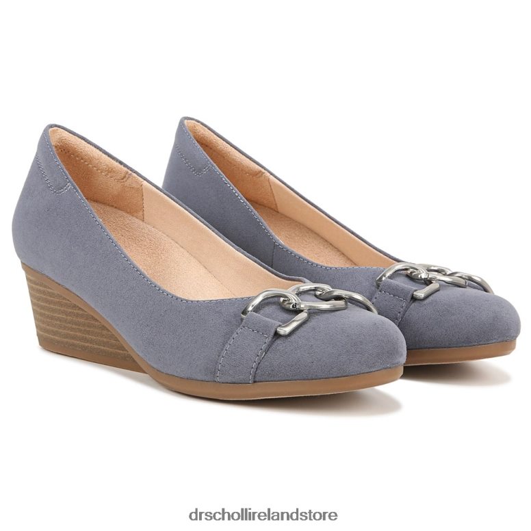 Dr. Scholl's Unisex Be Adorned Wedge Blue Fabric 4VH42H94