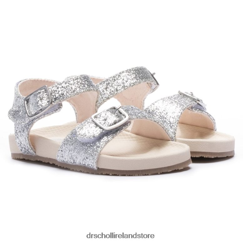 Dr. Scholl's Toddler/Little Kid Isla Sandal Silver Glitter 4VH42H322
