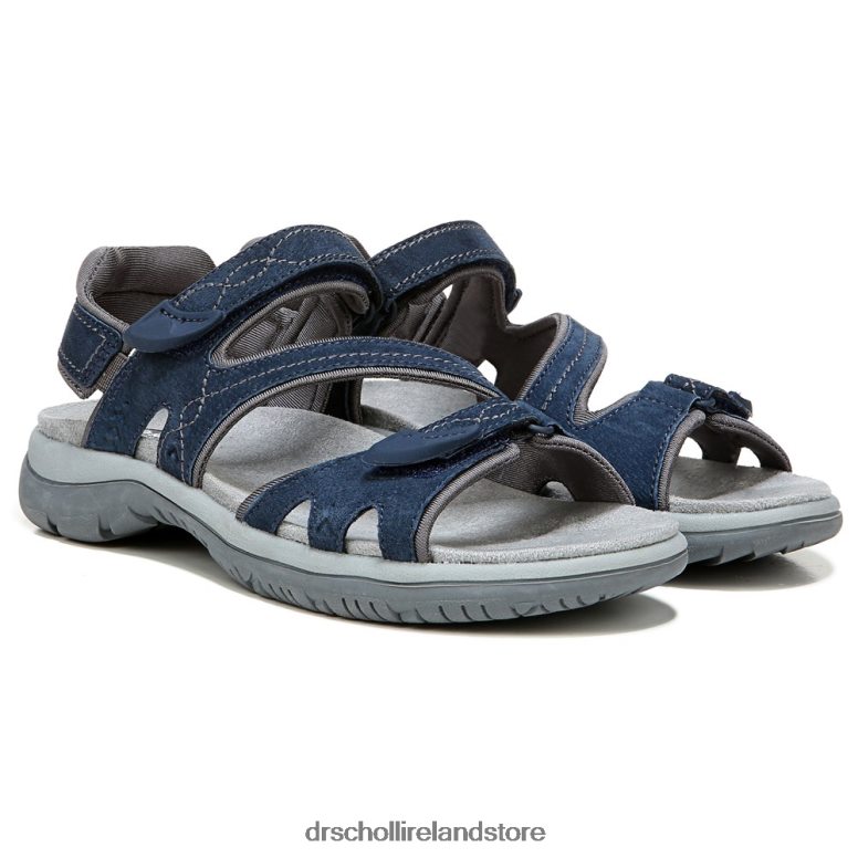 Dr. Scholl's Unisex Adelle Sandal Elegant Navy Suede 4VH42H158