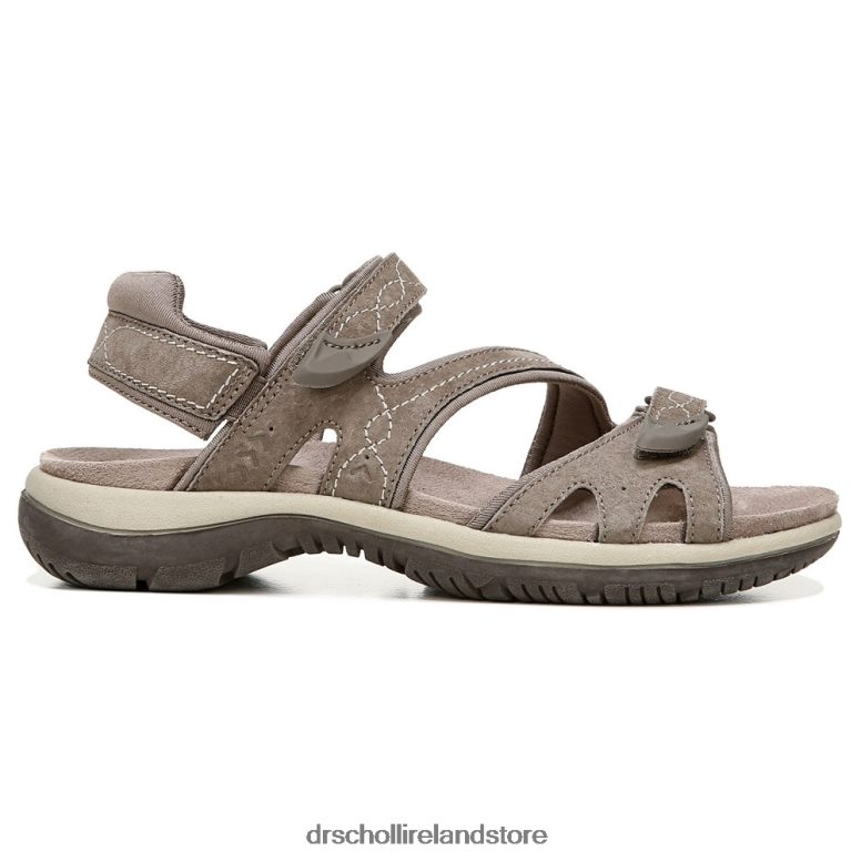 Dr. Scholl's Unisex Adelle Sandal Malt Taupe Suede 4VH42H159