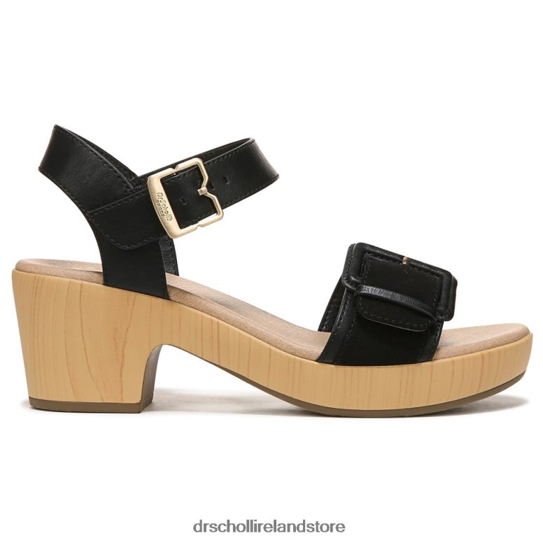 Dr. Scholl's Unisex Felicity Too Block Heel Sandal Black Synthetic 4VH42H160