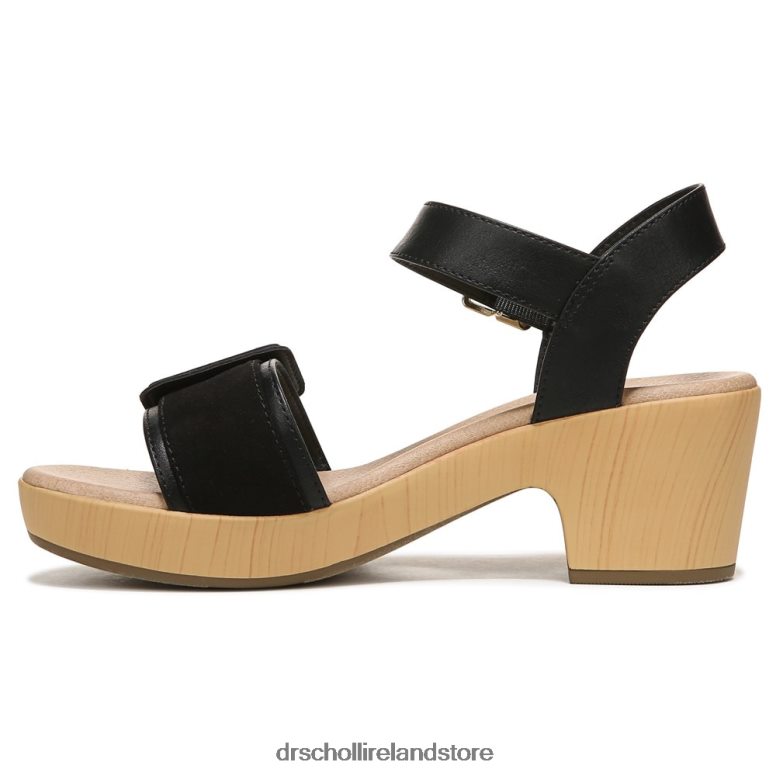 Dr. Scholl's Unisex Felicity Too Block Heel Sandal Black Synthetic 4VH42H160