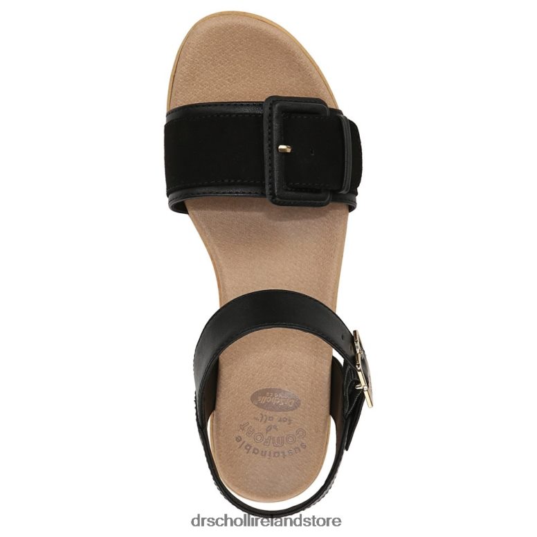 Dr. Scholl's Unisex Felicity Too Block Heel Sandal Black Synthetic 4VH42H160