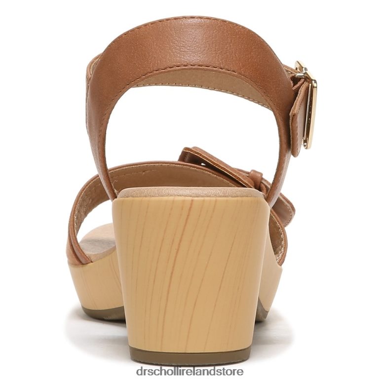 Dr. Scholl's Unisex Felicity Too Block Heel Sandal Honey Brown Synthetic 4VH42H162