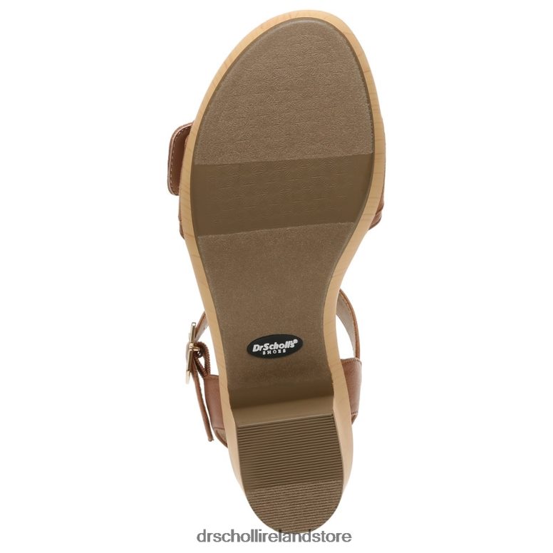 Dr. Scholl's Unisex Felicity Too Block Heel Sandal Honey Brown Synthetic 4VH42H162