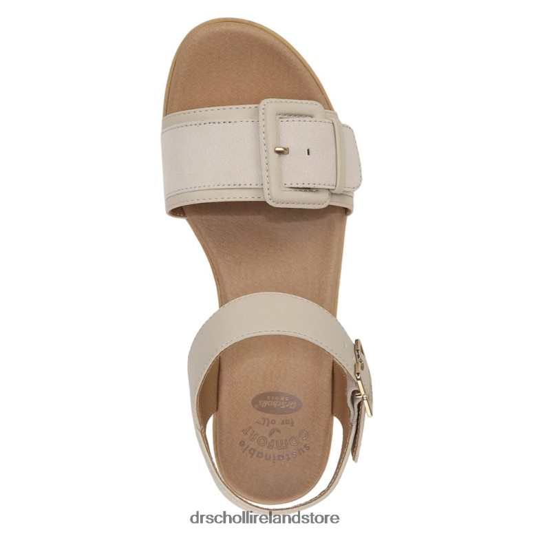 Dr. Scholl's Unisex Felicity Too Block Heel Sandal Seashell Beige Synthetic 4VH42H161
