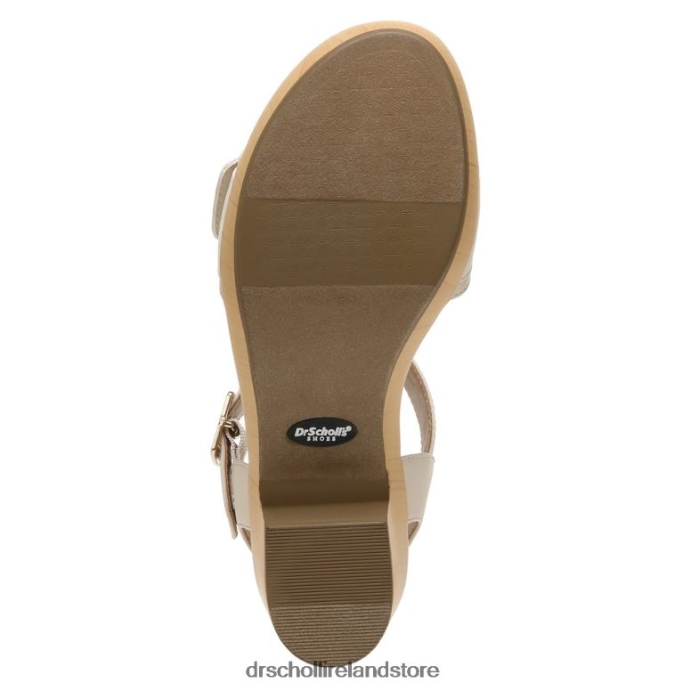 Dr. Scholl's Unisex Felicity Too Block Heel Sandal Seashell Beige Synthetic 4VH42H161