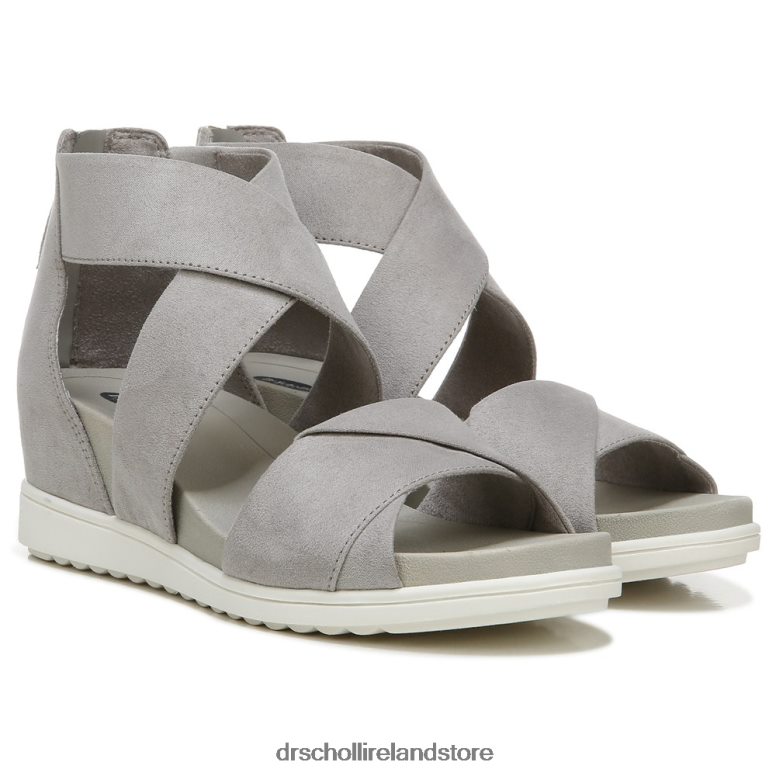Dr. Scholl's Unisex Golden Hour Gladiator Sandal Soft Grey Microfiber 4VH42H234