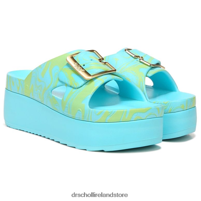 Dr. Scholl's Unisex Original Goals Platform Sandal Angel Blue EVA 4VH42H174