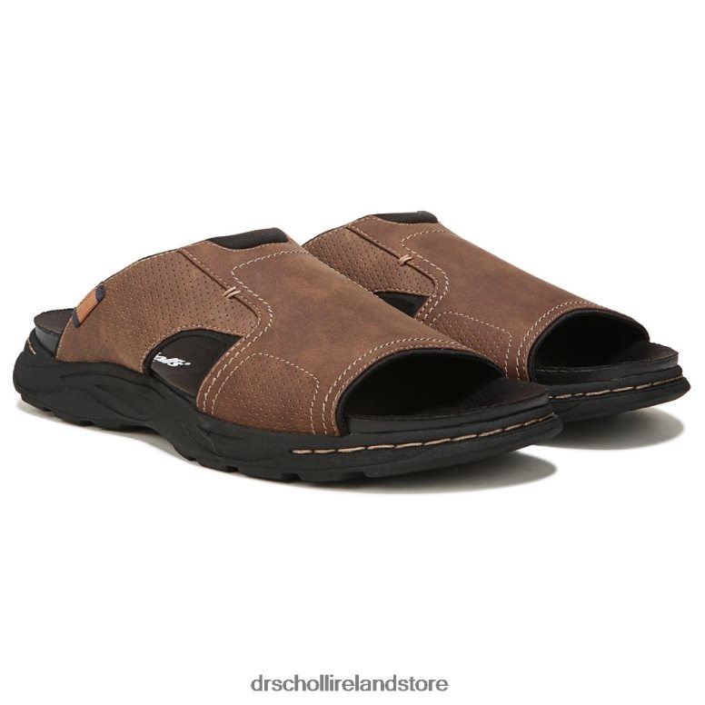 Dr. Scholl's Men Hawthorne Slide Sandal Brown 4VH42H301