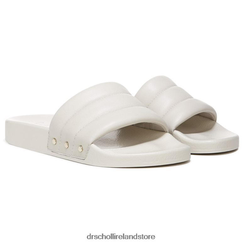 Dr. Scholl's Unisex Pisces Chill Slide Sandal Beige Leather 4VH42H210