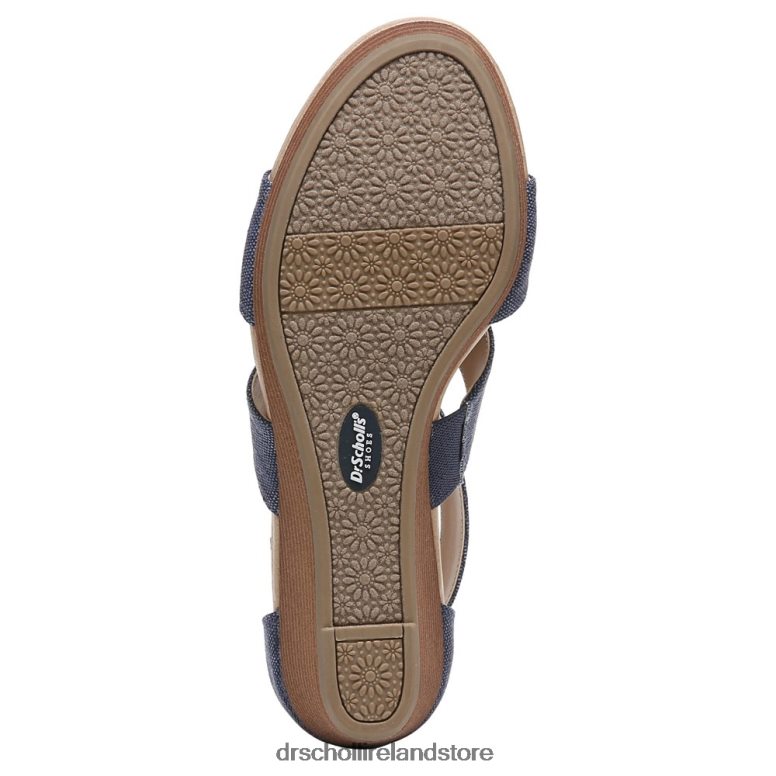Dr. Scholl's Unisex Barton Wedge Sandal Denim Blue Fabric 4VH42H167