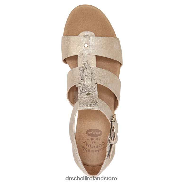 Dr. Scholl's Unisex Barton Wedge Sandal Gold Synthetic 4VH42H166