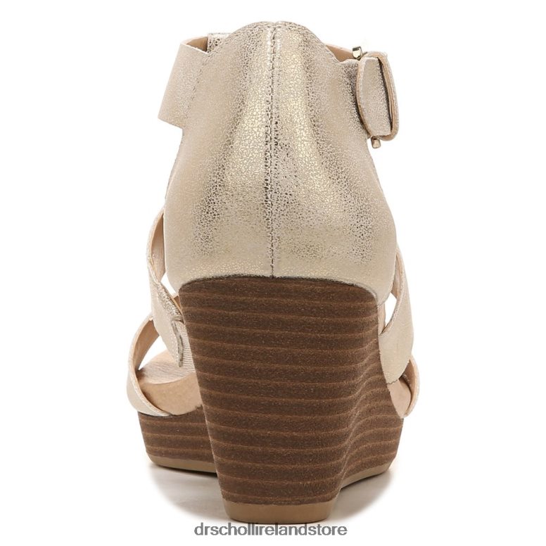Dr. Scholl's Unisex Barton Wedge Sandal Gold Synthetic 4VH42H166
