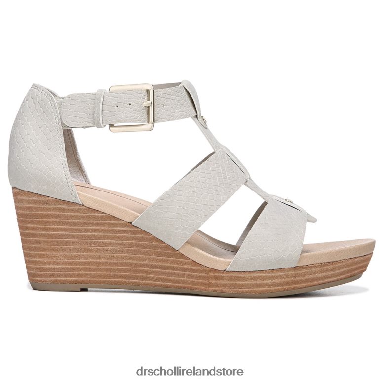 Dr. Scholl's Unisex Barton Wedge Sandal Grey Snake Print 4VH42H163