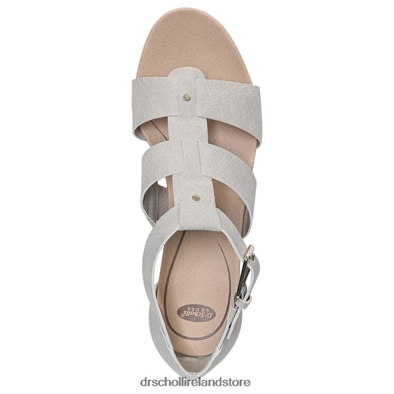 Dr. Scholl's Unisex Barton Wedge Sandal Grey Snake Print 4VH42H163