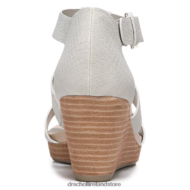 Dr. Scholl's Unisex Barton Wedge Sandal Grey Snake Print 4VH42H163
