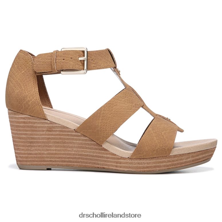 Dr. Scholl's Unisex Barton Wedge Sandal Saddle Snake Print 4VH42H164