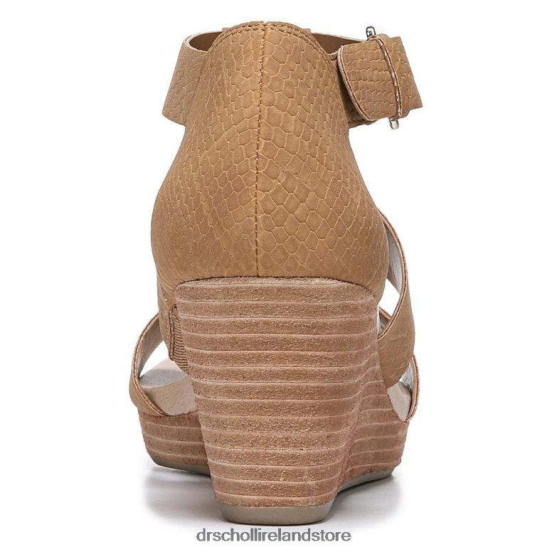 Dr. Scholl's Unisex Barton Wedge Sandal Saddle Snake Print 4VH42H164