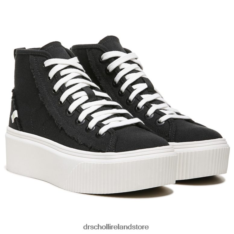 Dr. Scholl's Unisex For Now Hi Top Platform Sneaker Black Fabric 4VH42H225