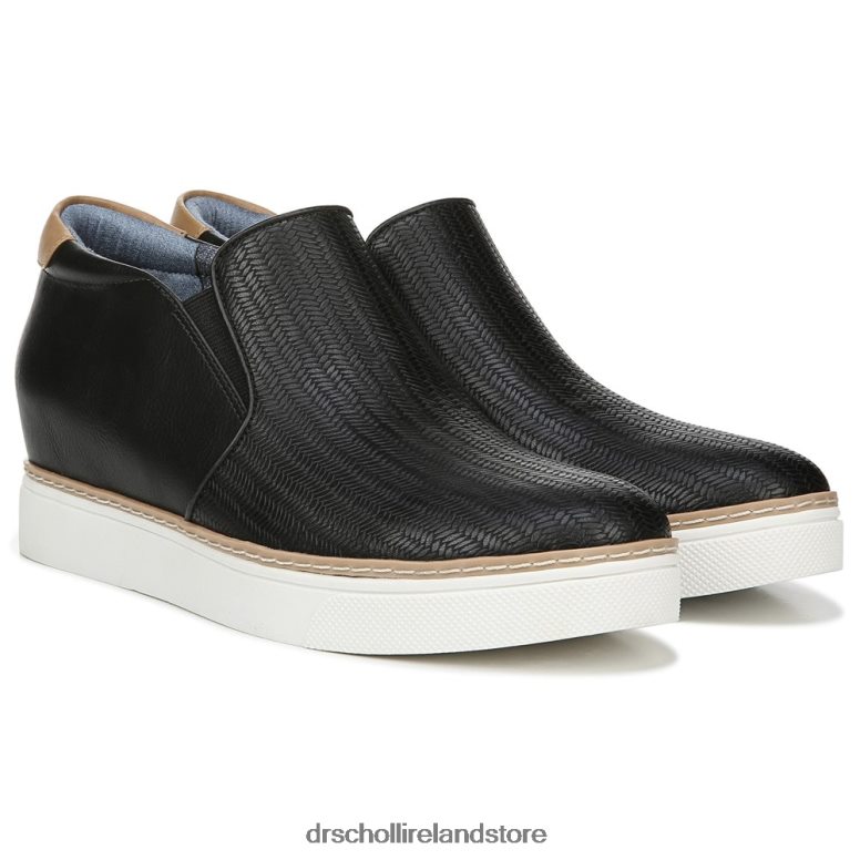 Dr. Scholl's Unisex If Only Wedge Sneaker Black Chevron 4VH42H58