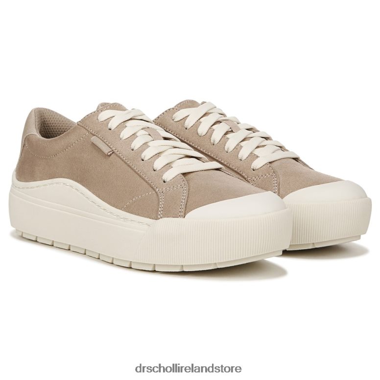 Dr. Scholl's Unisex Time Off Lace Up Taupe Fabric 4VH42H5