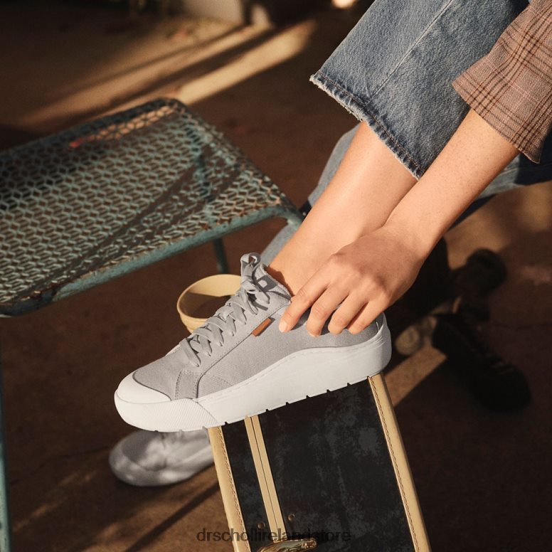 Dr. Scholl's Unisex Time Off Lace Up Vapor Grey Fabric 4VH42H2