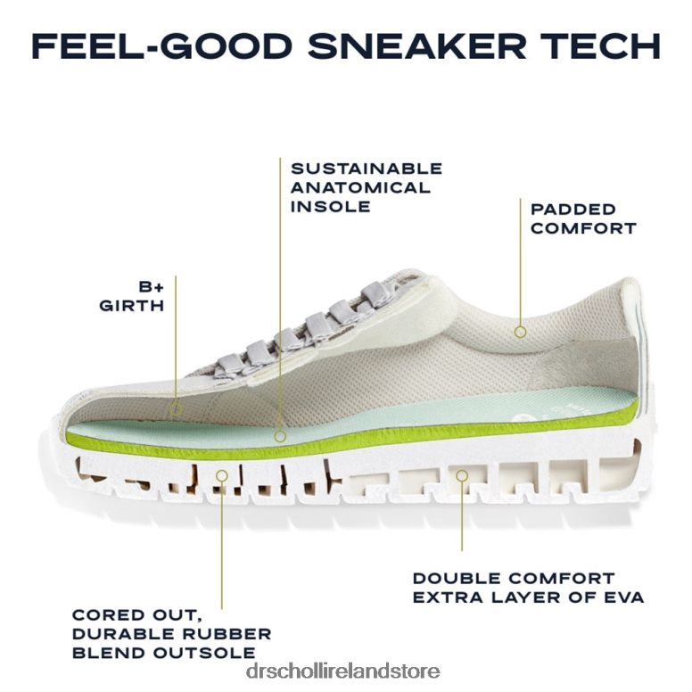 Dr. Scholl's Unisex Time Off Lace Up White 4VH42H3