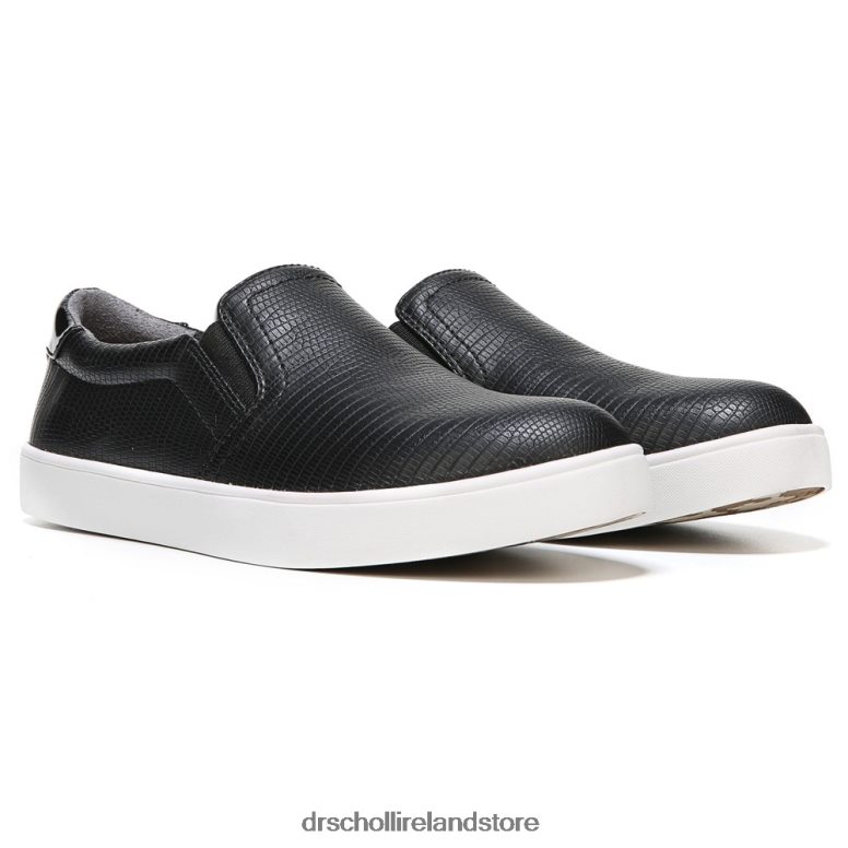 Dr. Scholl's Unisex Madison Slip On Sneaker Black Lizard 4VH42H30