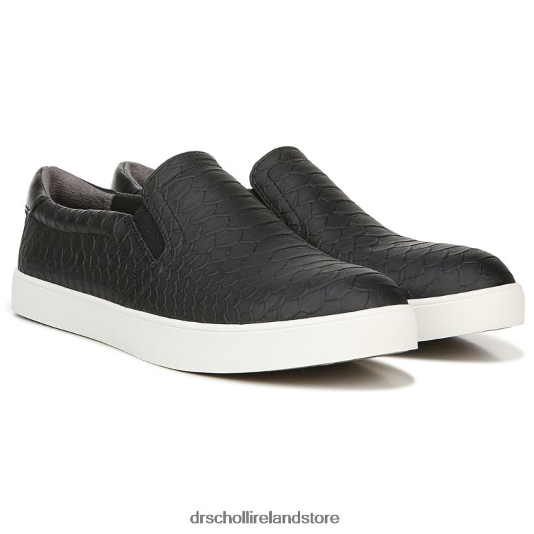 Dr. Scholl's Unisex Madison Slip On Sneaker Black Python 4VH42H37